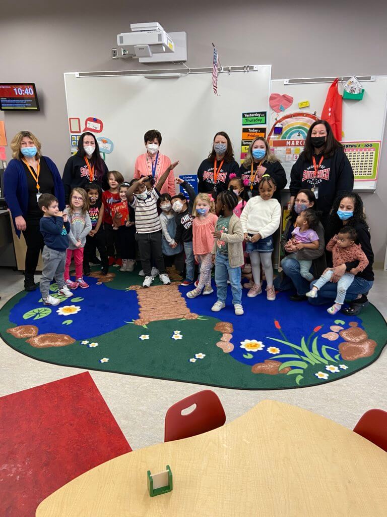 Superintendent Binienda enjoyed reading to the students in the preschool class at South High School