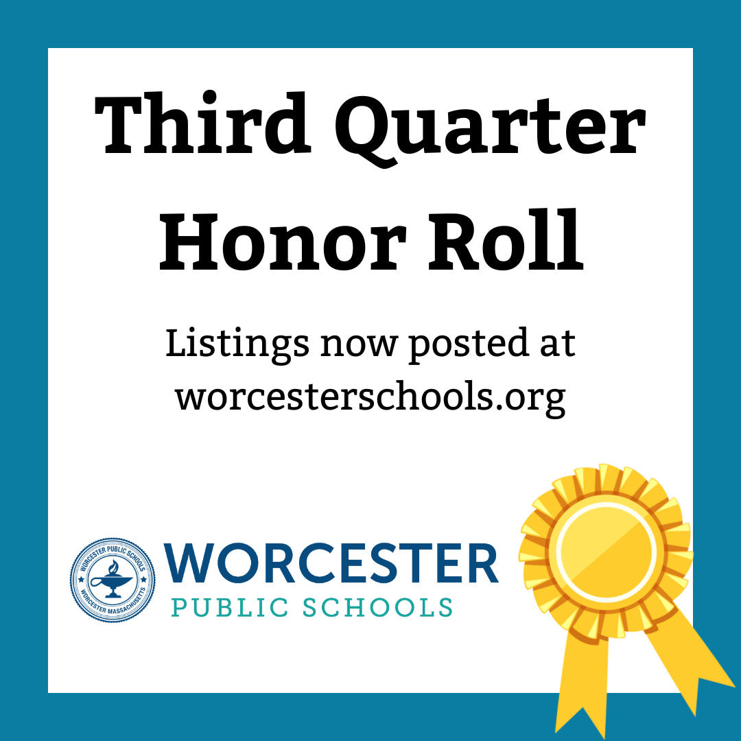 A graphic that says: Third Quarter Honor Roll